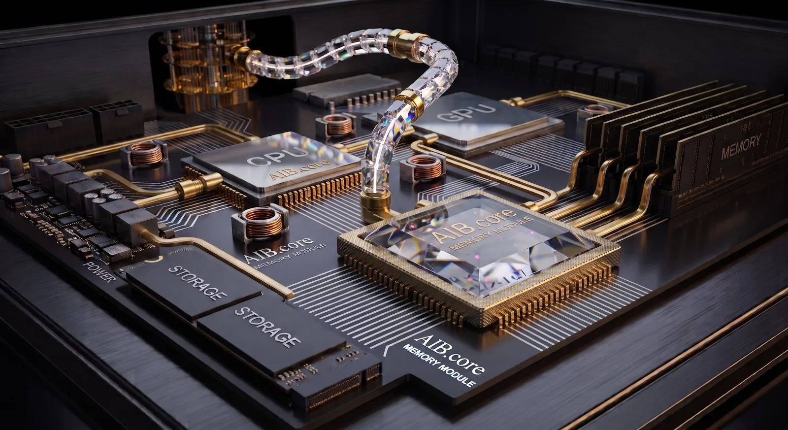 Concept visual of the AIB.core hardware edition